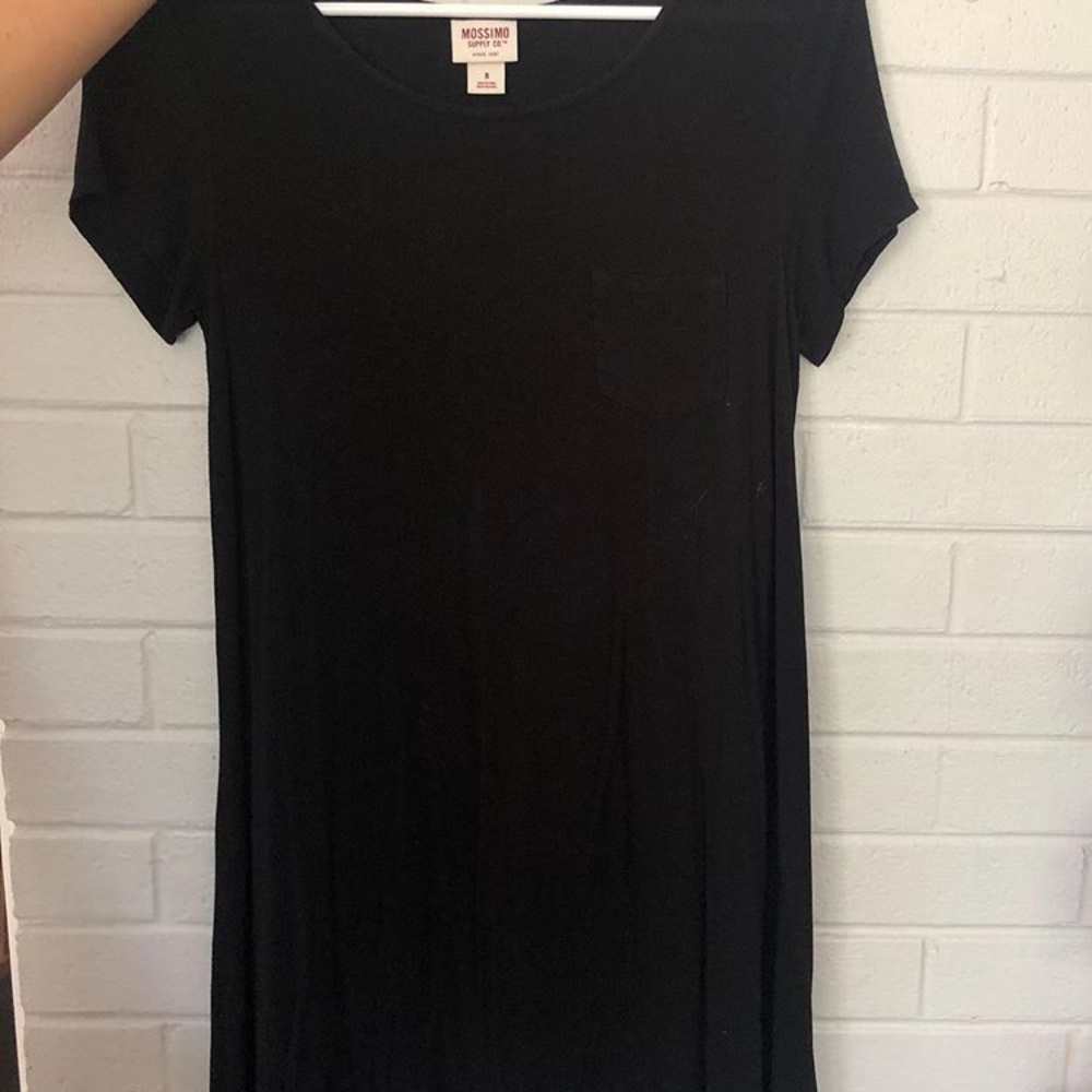 Black T-shirt dress